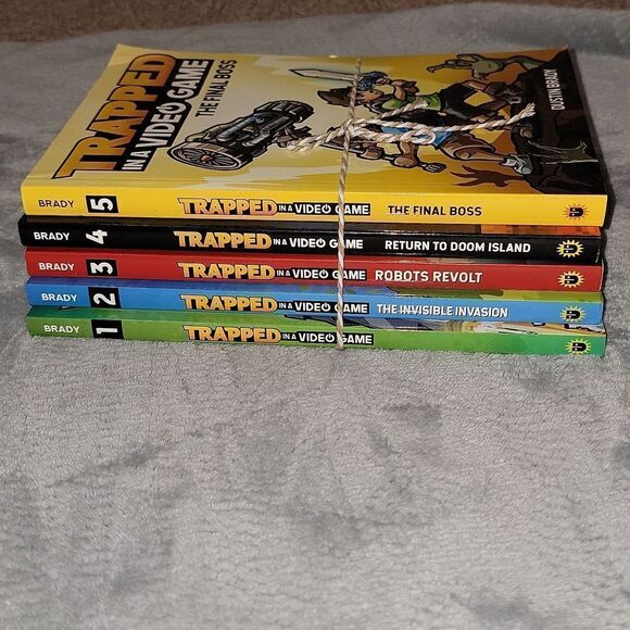Trapped in a Video Game By Dustin Brady Complete Book Series # 1-5 - Picture 4 of 9